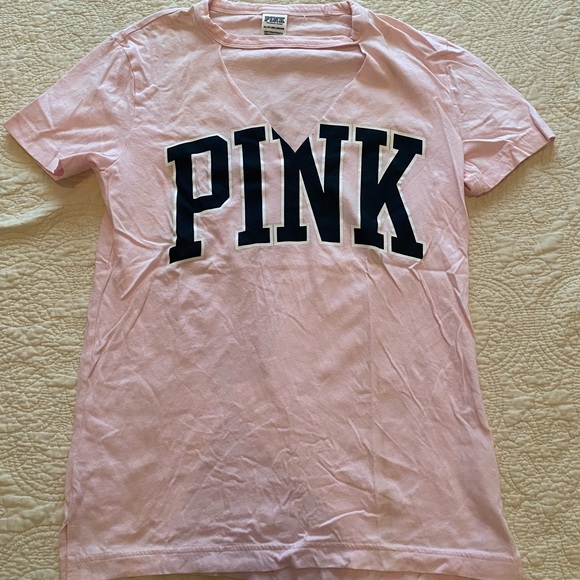 PINK by Victoria’s Secret Cut Out Shirt - Picture 1 of 3